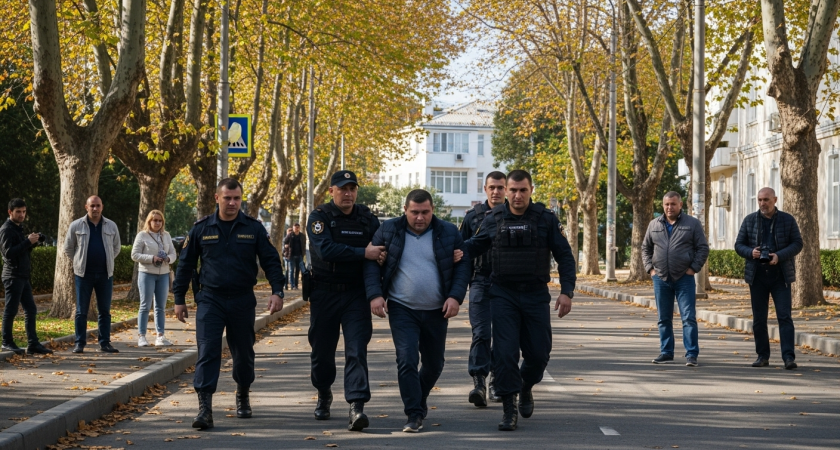 ФСБ показала видео задержания в Сочи: мужчина вербовался в террористическую организацию и признался