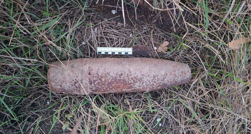 100-мм артиллерийский снаряд ВОВ всплыл в рисовом чеке, где рыбачили кубанцы