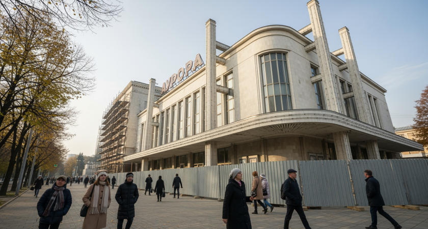 «Аврора» в Краснодаре: 1200 мест, фудкорт и подземная парковка — что скрывает реставрация легендарного кинотеатра