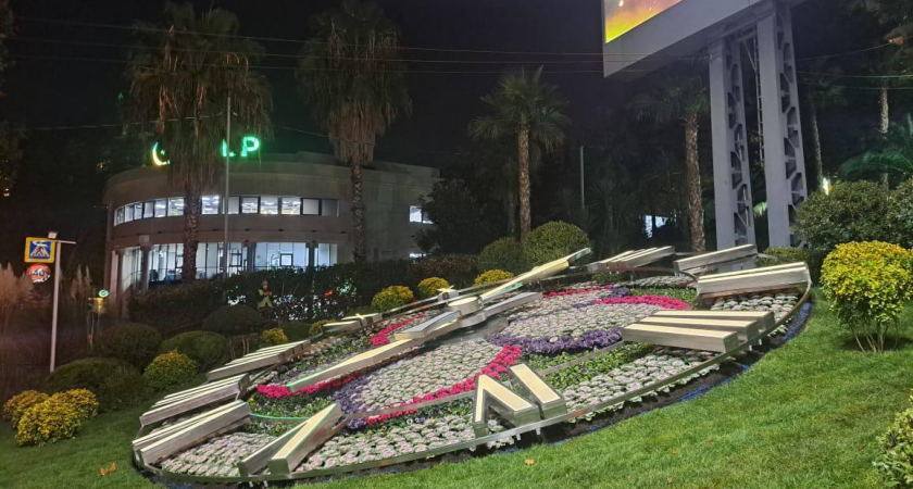 Знаменитые цветочные часы в Сочи заработали после поломки: депутат выделил деньги по просьбе активистов