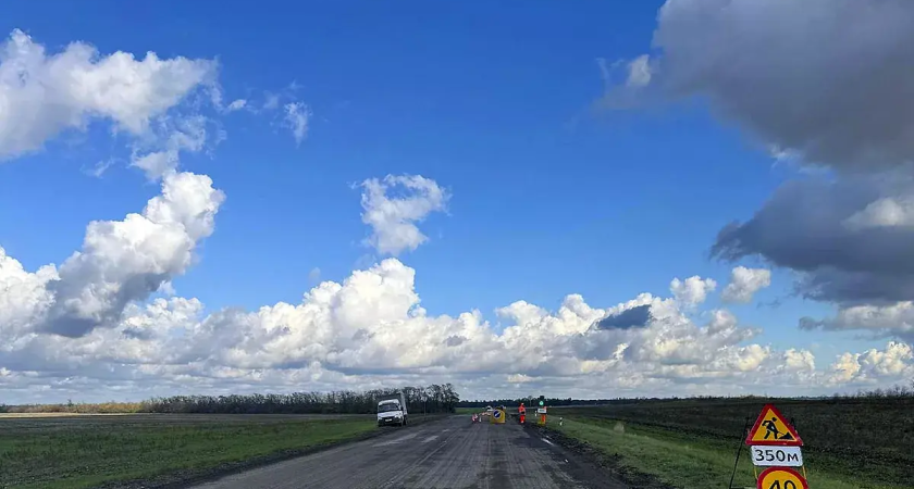 7 километров дороги Тбилисская-Кропоткин ремонтируют в рамках нацпроекта «Инфраструктура для жизни»