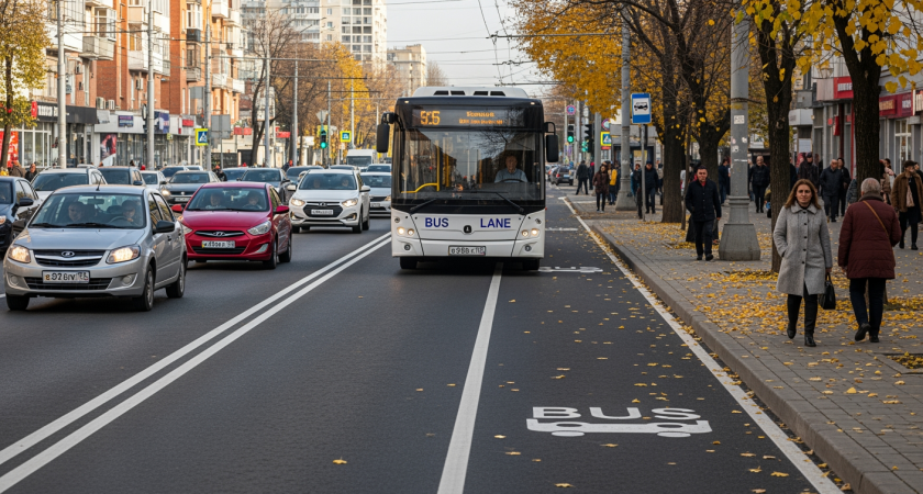 Краснодар достиг 58% плана выделенных полос: 26 км вместо обещанных