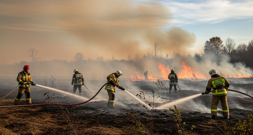 22 гектара в огне: специалисты к 21:00 локализовали лесной пожар у Синегорска на Кубани