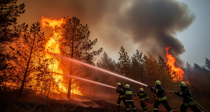 Два лесных пожара за день: Геленджик охватило пламя от Сосновки до Прасковеевки