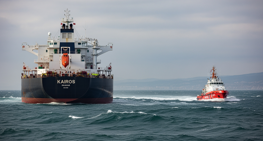 Танкер Kairos загорелся в 28 милях от Турции после «внешнего воздействия»
