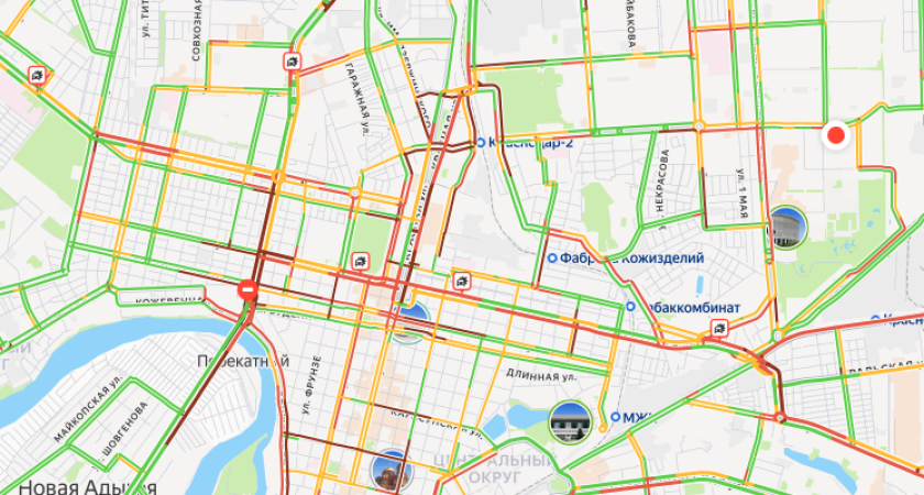 Краснодар парализован: 9 баллов и коллапс на Тургеневском мосту