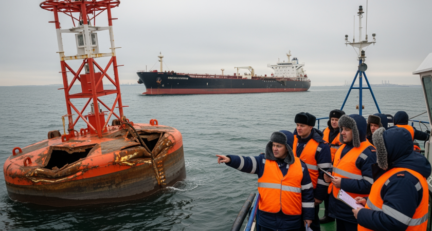 Беспилотный катер повредил причал КТК: отгрузка нефти остановлена неопределённо