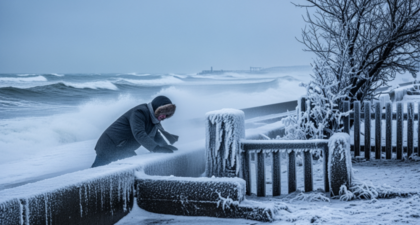 Краснодарский край ждут порывы ветра до 23 м/с и гололед 6 декабря