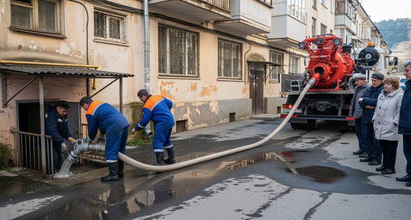 Подвал дома на Армавирской затопило: мэр Сочи взял на контроль один из 118 вопросов губернатору