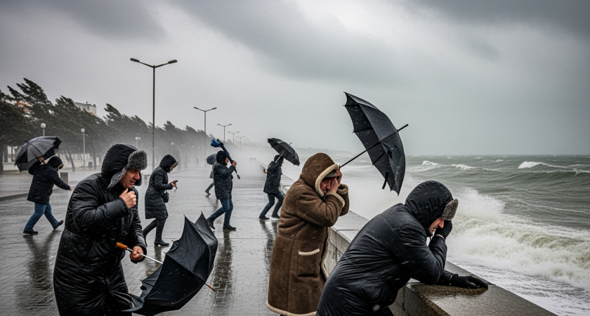 Краснодар ждут дожди и порывы ветра до 24 м/с на побережье