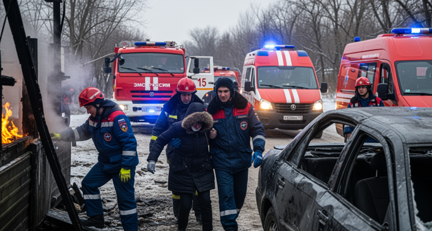 МЧС Кубани спасло 4 человека: 24 пожара и 20 ДТП за сутки