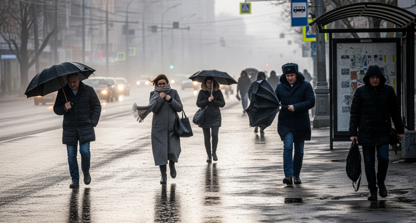 Туман, порывы до 14 м/с и мокрый снег в горах: МЧС предупреждает о погодных рисках 9 декабря