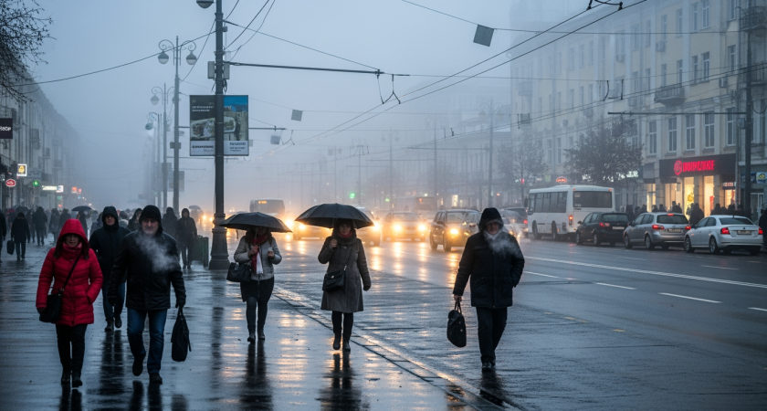 Туман, порывы до 14 м/с и мокрый снег в горах: МЧС предупреждает о погодных рисках 9 декабря