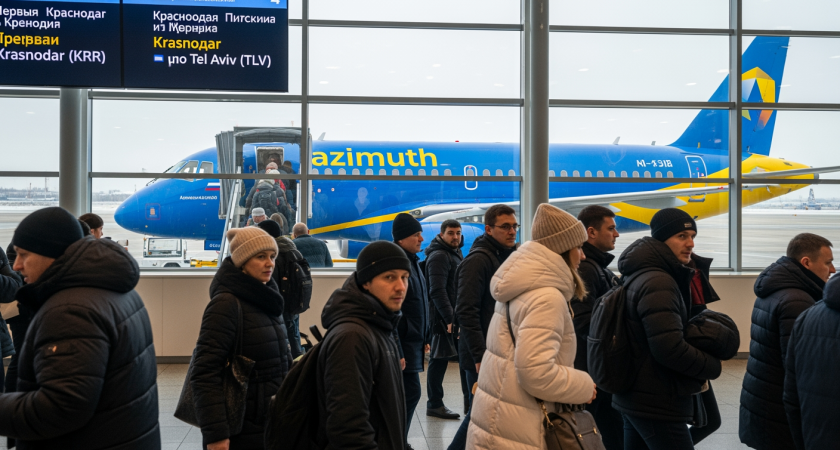 «Азимут» запускает прямые рейсы Краснодар — Тель-Авив: первый вылет уже завтра