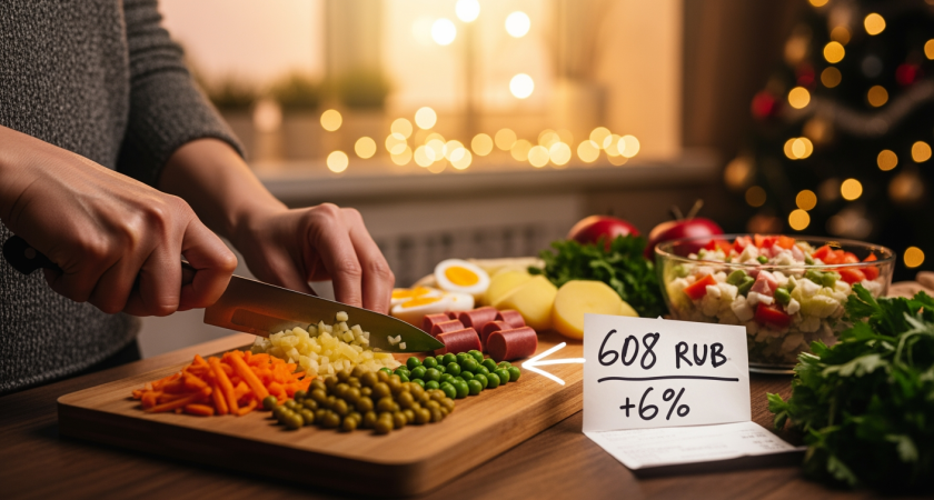 Оливье на четверых подорожал до 608 рублей в Краснодарском крае
