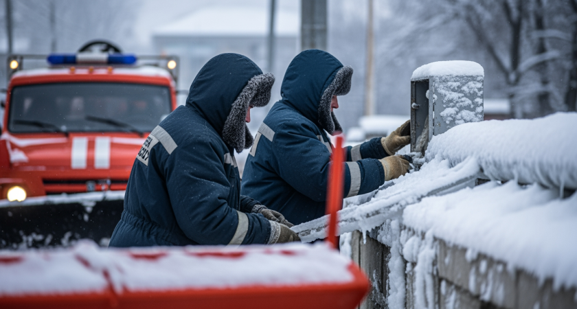 Краснодарский край накроет снежная буря с гололедом до конца суток