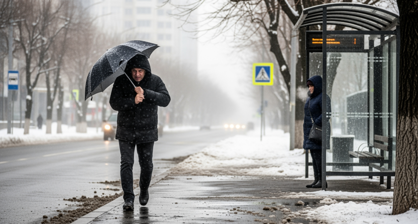 В Краснодарском крае 24 декабря ожидаются сильные осадки и гололед