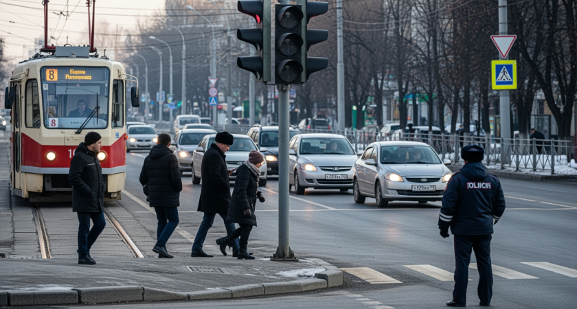 Краснодар парализован: 60 светофоров погасли, встали 10 маршрутов транспорта