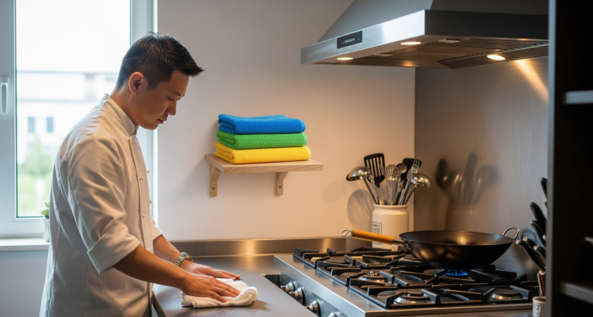 Секрет идеальной чистоты кухонных тряпок по методу азиатских хозяек - один лайфхак