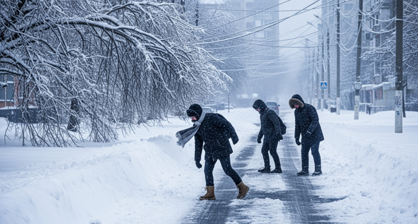 Краснодарский край ждет ледяной шторм: ветер до 35 м/с и снежные заносы