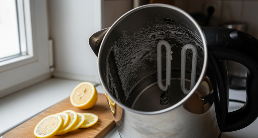 Бросаю 2 ломтика в электрочайник - накипь отходит за минуты, способ проверен и безопасен