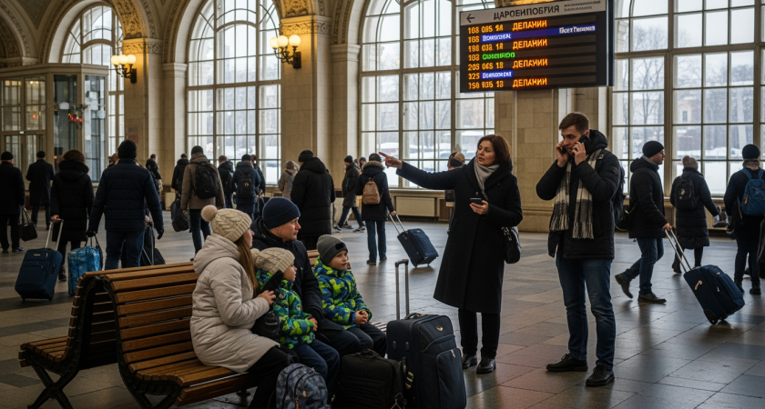 Непогода в Краснодарском крае сдвинула расписание семи поездов на часы вперед