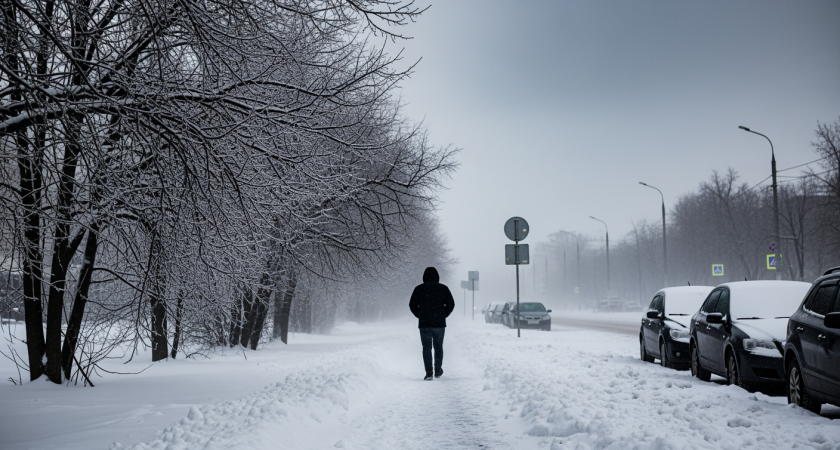 Краснодарский край парализует снежная буря с ветром до 25 м/с и грозами