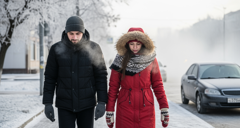 Экстремальный холод до -22° и ураганный ветер 34 м/с: на Кубань обрушилась аномальная зима