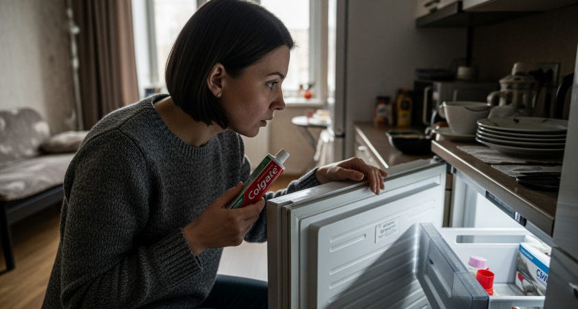 Убираю пищевую соду в холодильник: простой способ избавиться от запаха на кухне