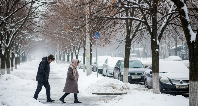 Снежный апокалипсис в Краснодарском крае: синоптики предупреждают о сильных осадках с порывами ветра до 20 м/с