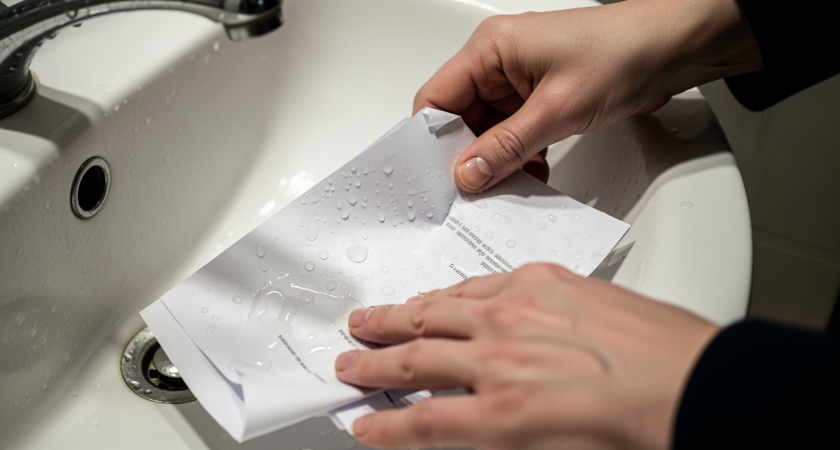 Простой трюк со стаканом и листом бумаги перед отъездом из дома, который оценят даже те, кто не верит в лайфхаки