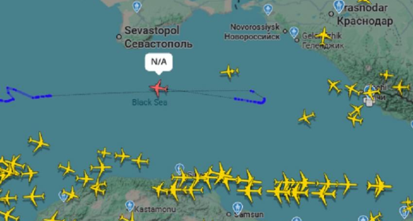 Американский Boeing P-8A Poseidon с отключенными опознавательными знаками кружил над Чёрным морем у берегов Кубани