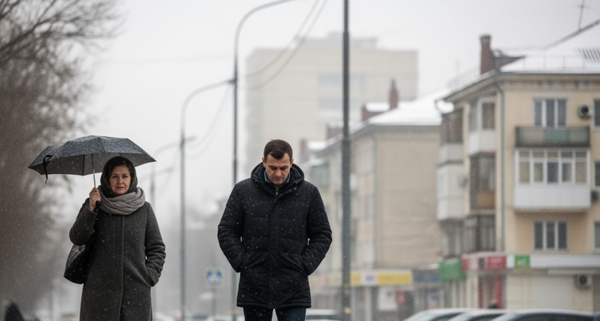 Контраст +16°С: на юге Кубани весеннее тепло, на севере — зимние +1°С и гололед