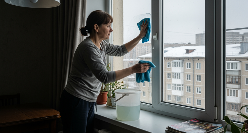 Копеечное средство из домашней аптечки заставит ваши окна блестеть без разводов даже в самый сильный ливень