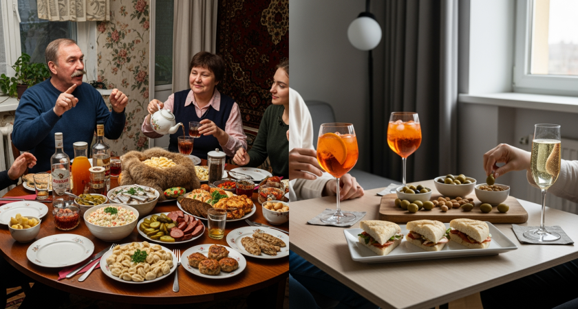 Гостеприимство по-итальянски: гора угощений на скромном дне рождения заставила нас забыть о русских застольях