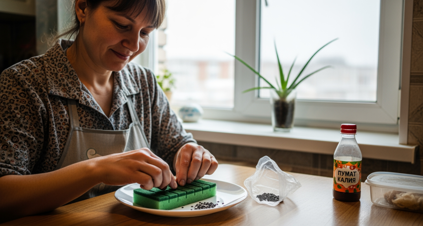 Губка вместо земли и секретная подкормка превращают мои хилые перцы в богатырей уже к началу весны