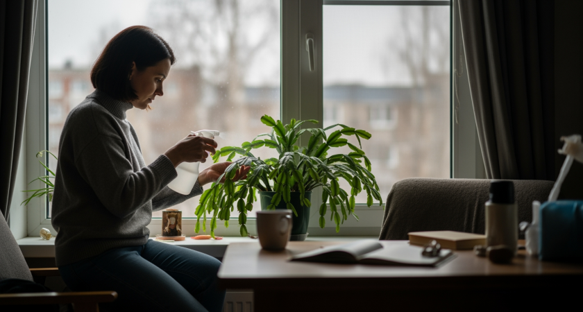 Простой домашний раствор за копейки заставит ваш декабрист взорваться цветами даже в самые холодные месяцы