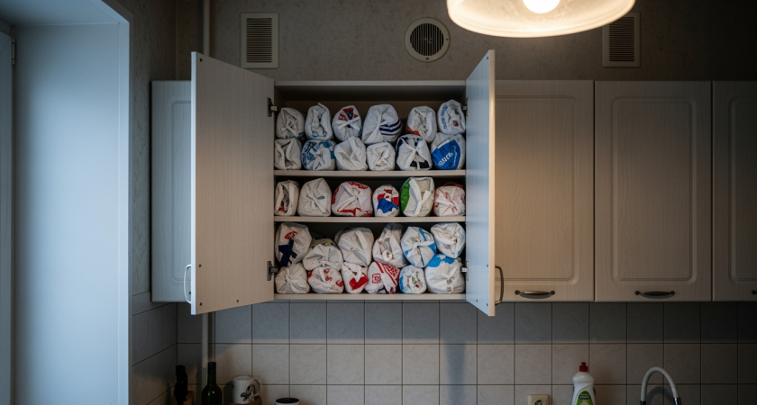 Никакого пакетного хаоса на кухне: 7 идей, как использовать залежи маечек с пользой