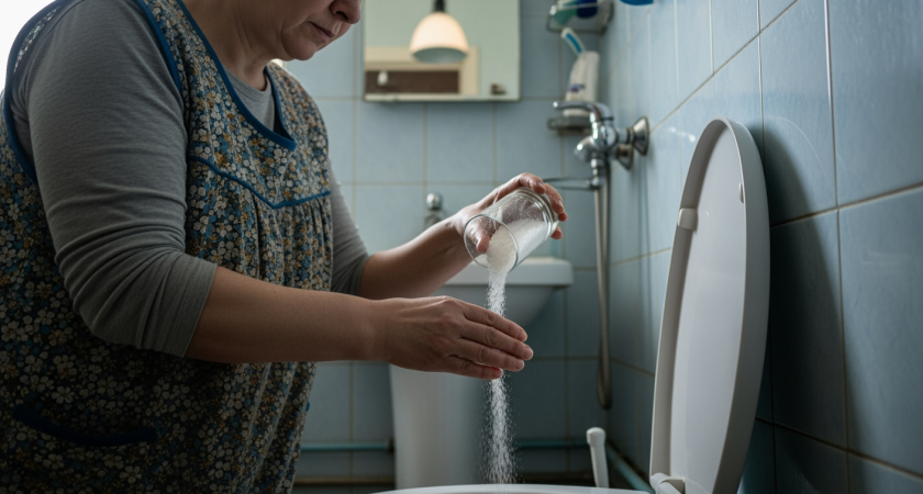 Секретный способ с солью для унитаза заставит сантехников нервно курить в сторонке и сбережет ваш бюджет