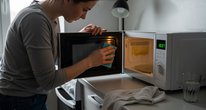 Старая микроволновка засияла как с витрины магазина после домашнего трюка с лекарством за 20 рублей