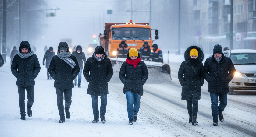 Ледяная хватка зимы: как мощный арктический фронт превращает российские города в царство вечной мерзлоты