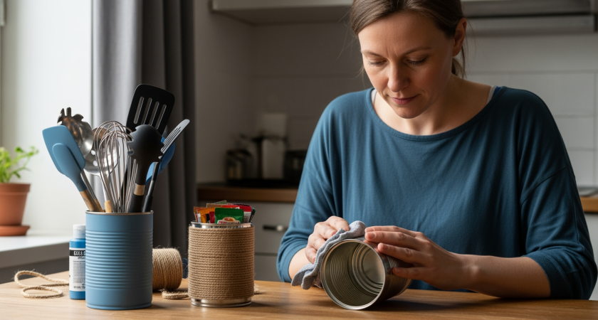 Пустые банки из-под кофе стали моим секретным оружием против лишних трат на домашние принадлежности