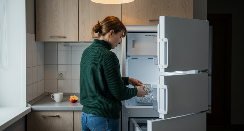 Лед в морозилке тает на глазах: хитрость с фольгой и кастрюлей спасает от 3 часов мучений