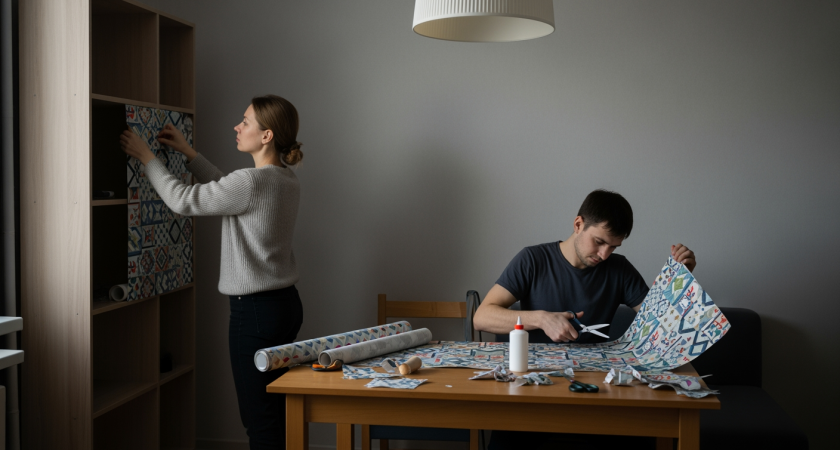 Остатки обоев превращаю в стильный декор — теперь вся квартира выглядит как с обложки журнала