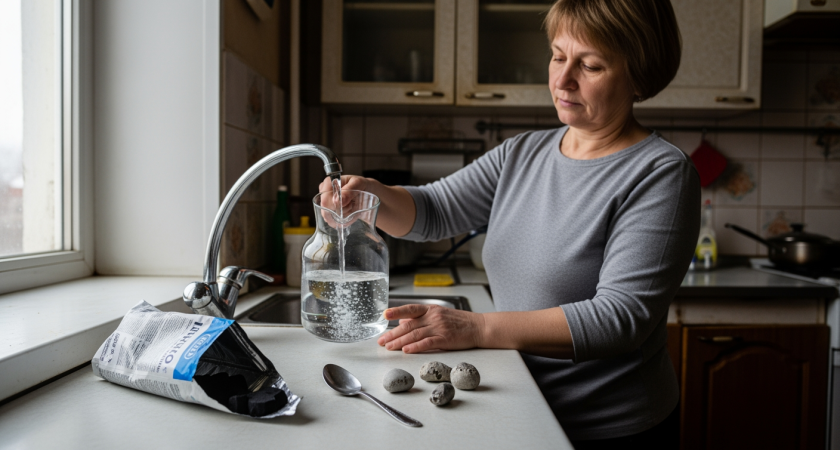 Старый дедовский способ превращает водопроводную воду в кристально чистую за копейки