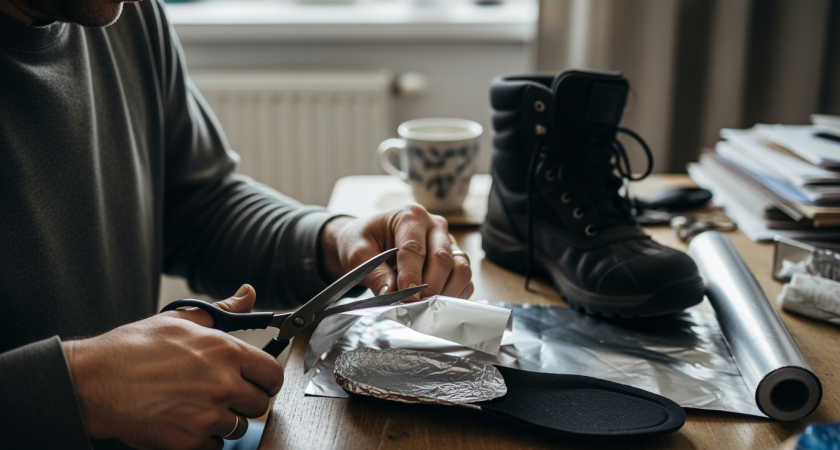 Простая хитрость с кухонной фольгой превратит любую обувь в надежную защиту от самых суровых морозов