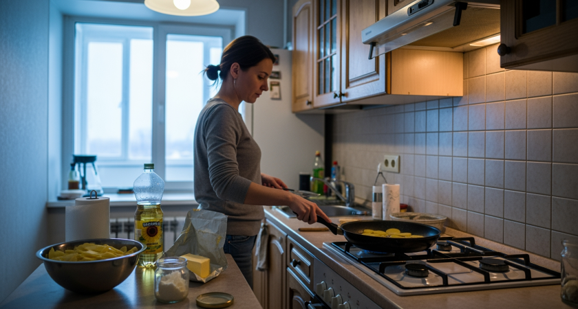 Забудьте про подсолнечное масло: простой секрет идеальной хрустящей картошки из трех ингредиентов