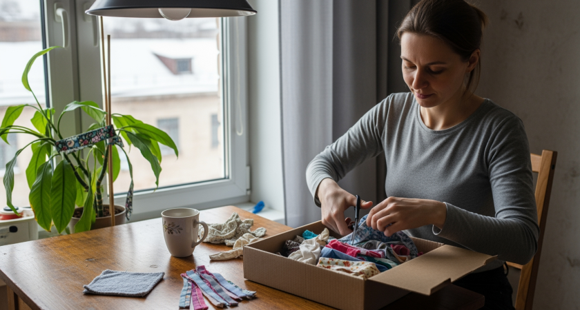 Старые лоскутки ткани превращаются в полезные вещи для дома — 7 идей которые сэкономят деньги