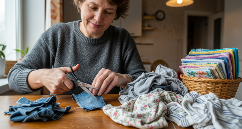 Старые лоскуты превращаются в полезные вещи: простые идеи для каждого дома