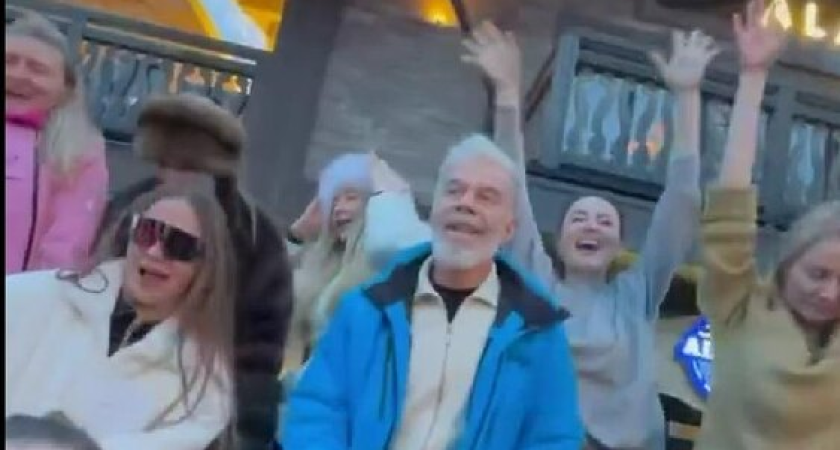 74-летний Газманов на лыжах под собственную песню покорил Сочи